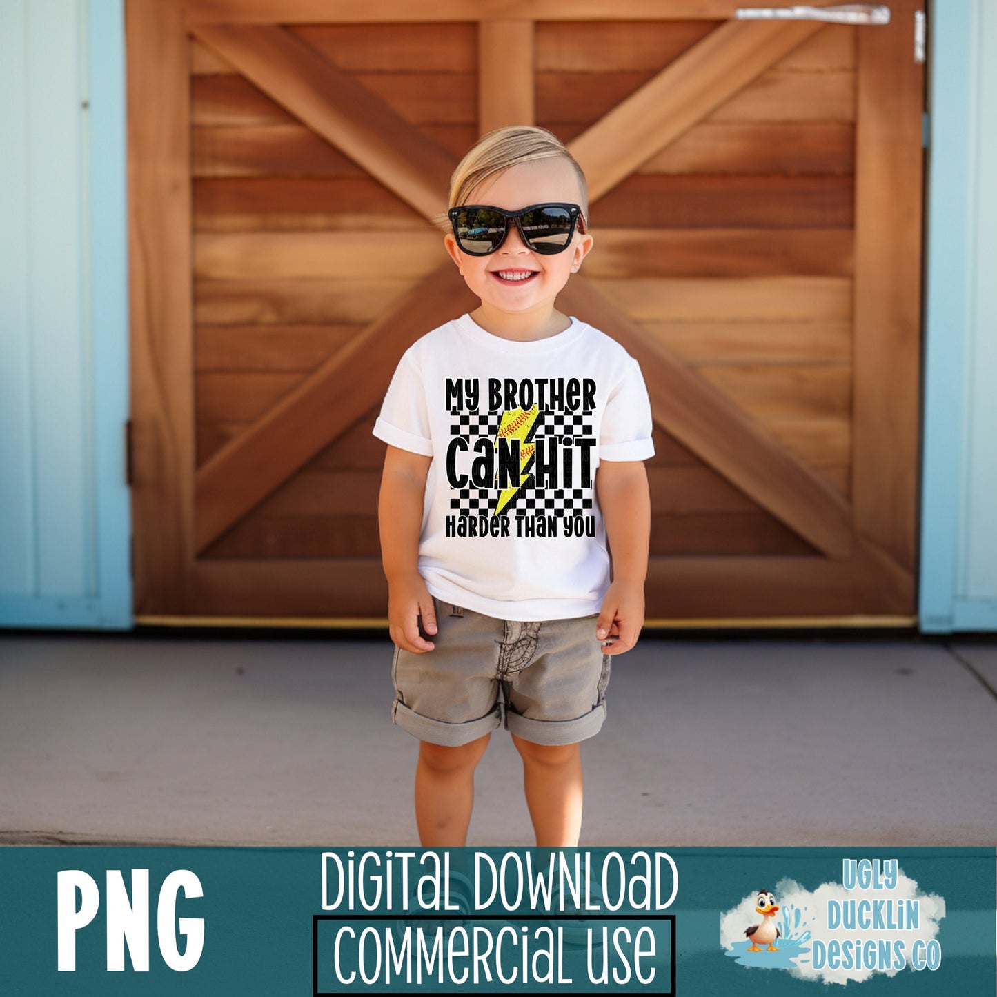 Brother Softball PNG Softball Digital Download Softball Sister Sublimation