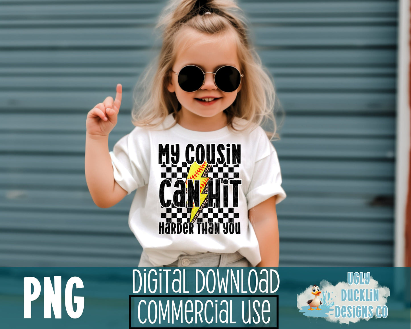 Cousin Softball PNG Softball Digital Download Softball Cousin Sublimation