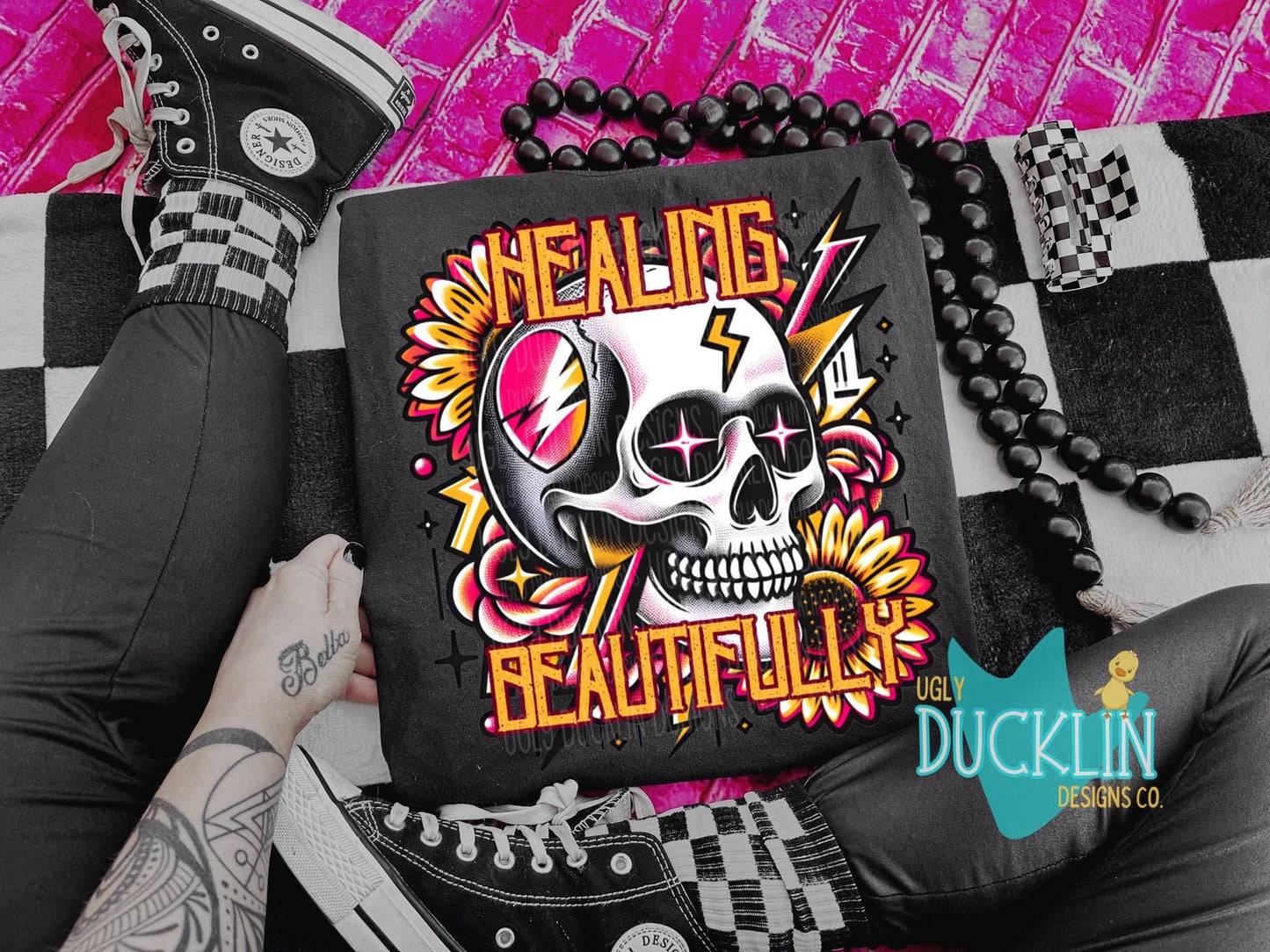Healing Beautifully PNG Self Love Digital Design Mental Health Sublimation Design