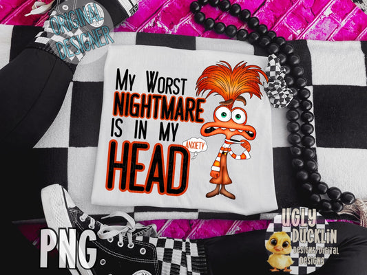 My Worst Nightmare is in My Head PNG