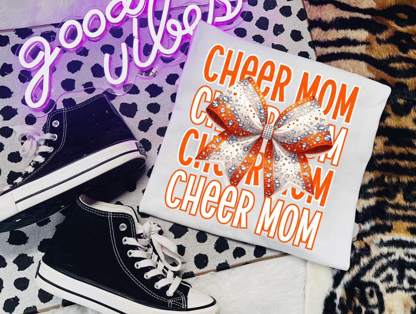 Cheer mom orange