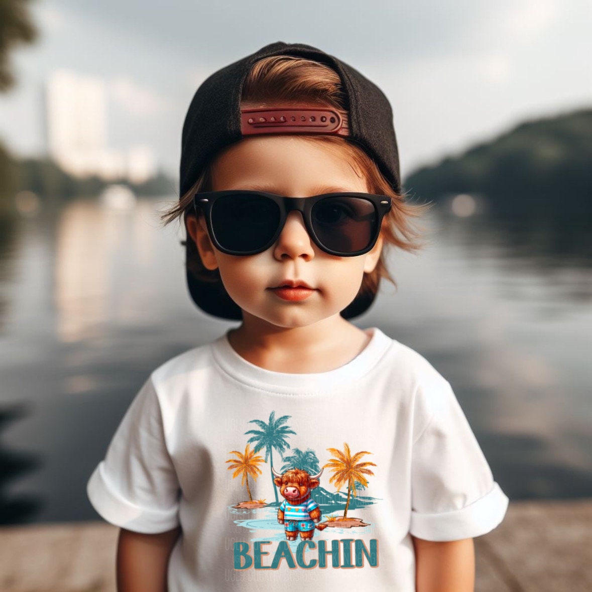 Beach PNG Toddler Digital Design Toddler Girl Sublimation Design