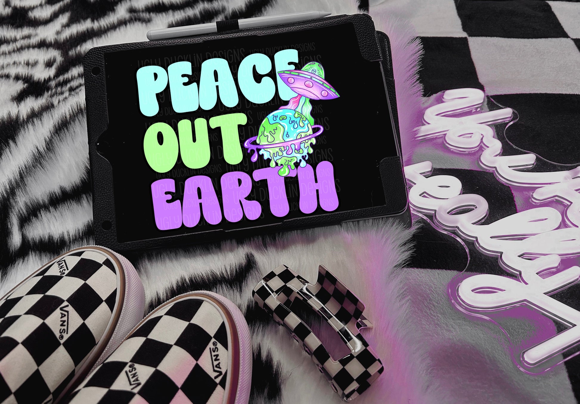 Peace Out Earth PNG Snarky Digital Download Funny Sublimation