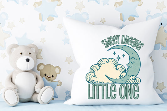 Sweet Dreams Little One PNG, Nursery Wall Art, Baby Print, Digital Design, Pillow PNG