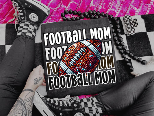 Football PNG Football Mom Digital Download Touchdown Sublimation