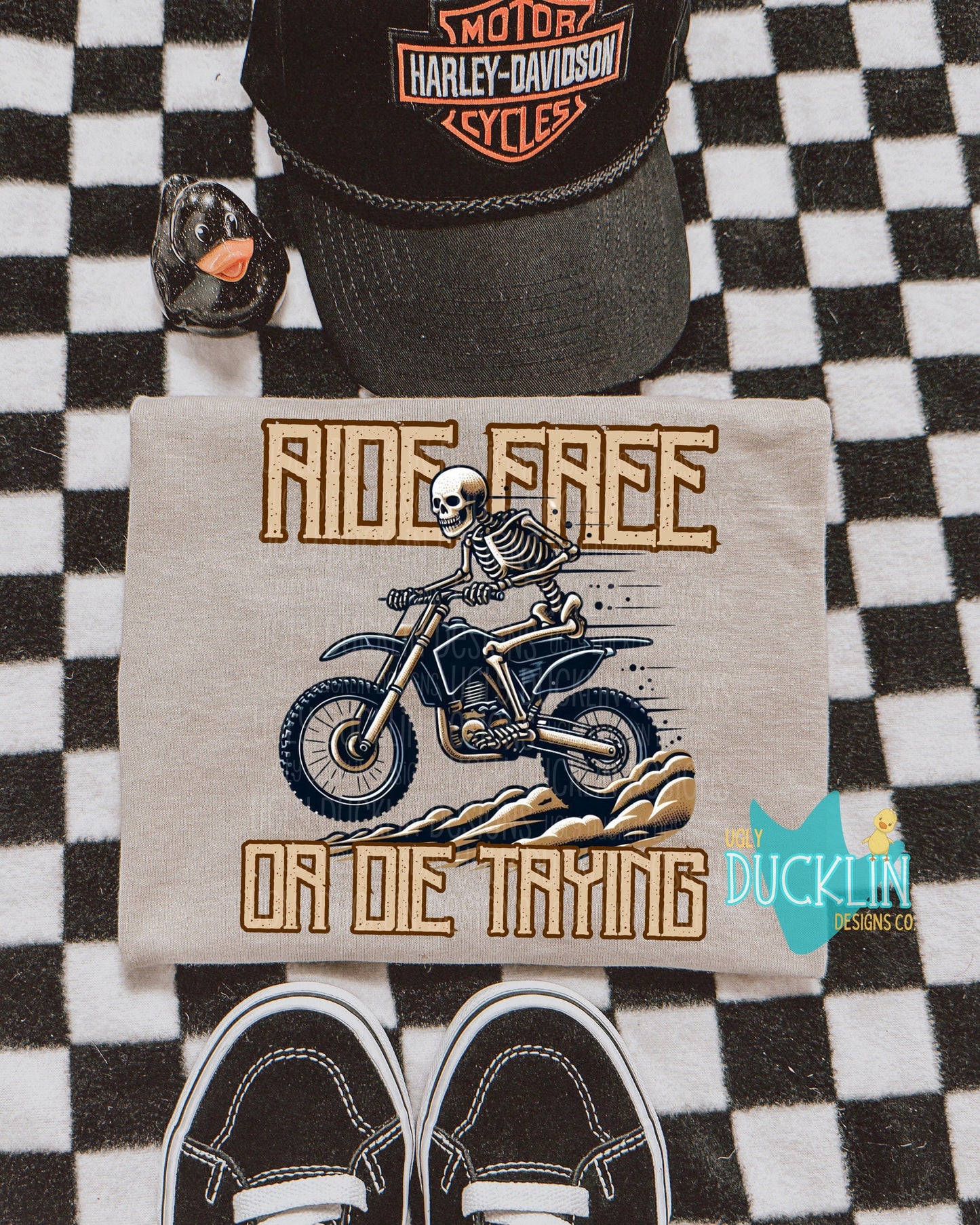 Ride Free or Die Trying PNG Dirt Bike Digital Download Riding PNG