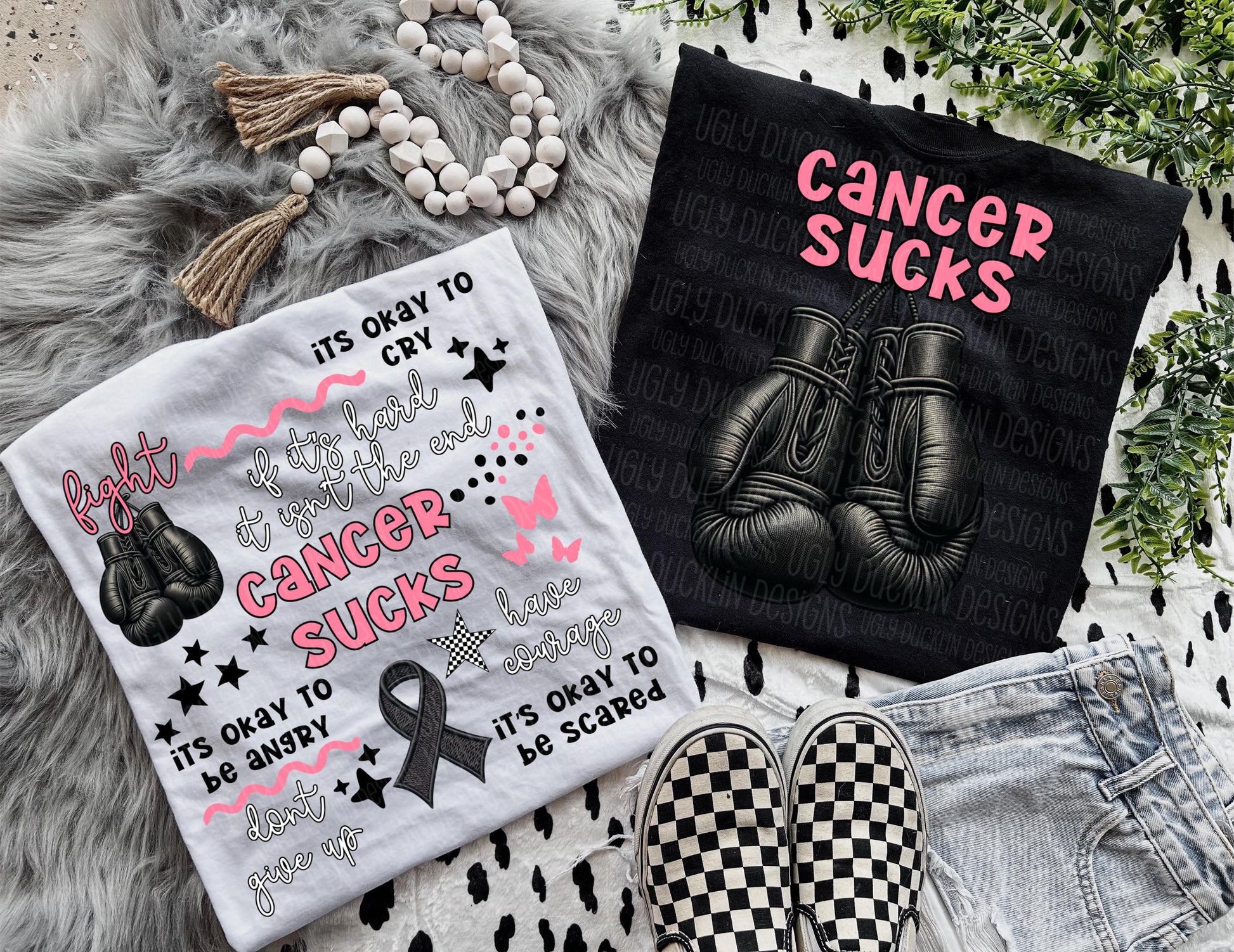 Cancer Awareness PNG Faux Embroidery Digital Design Cancer Sublimation Design