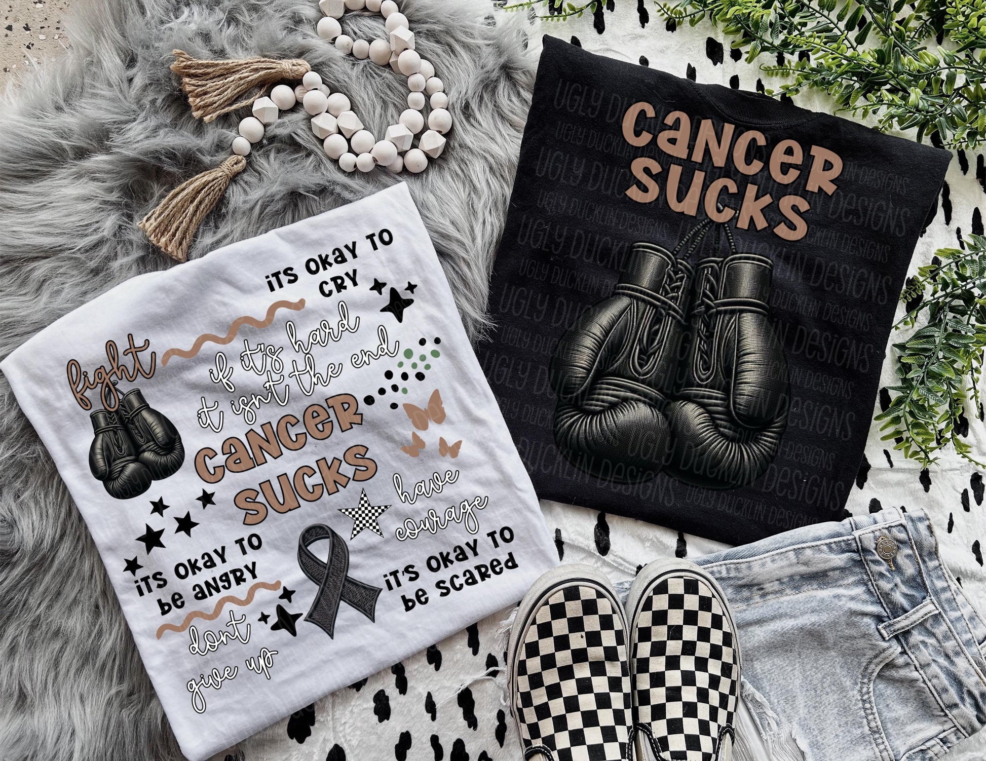 Cancer Awareness PNG Faux Embroidery Digital Design Cancer Sublimation Design