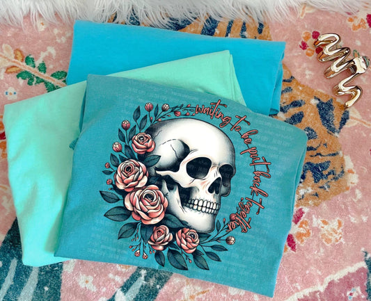 Waiting to be Put Back Together PNG Self Love Digital Design Mental Health Sublimation Design